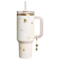 Double-Wall Vacuum The Quencher Luxe H2.0 Flowstate Tumbler D208F - Premium Stainless Steel Straw Cup for All-Day Hydration - Starlight Shimmer