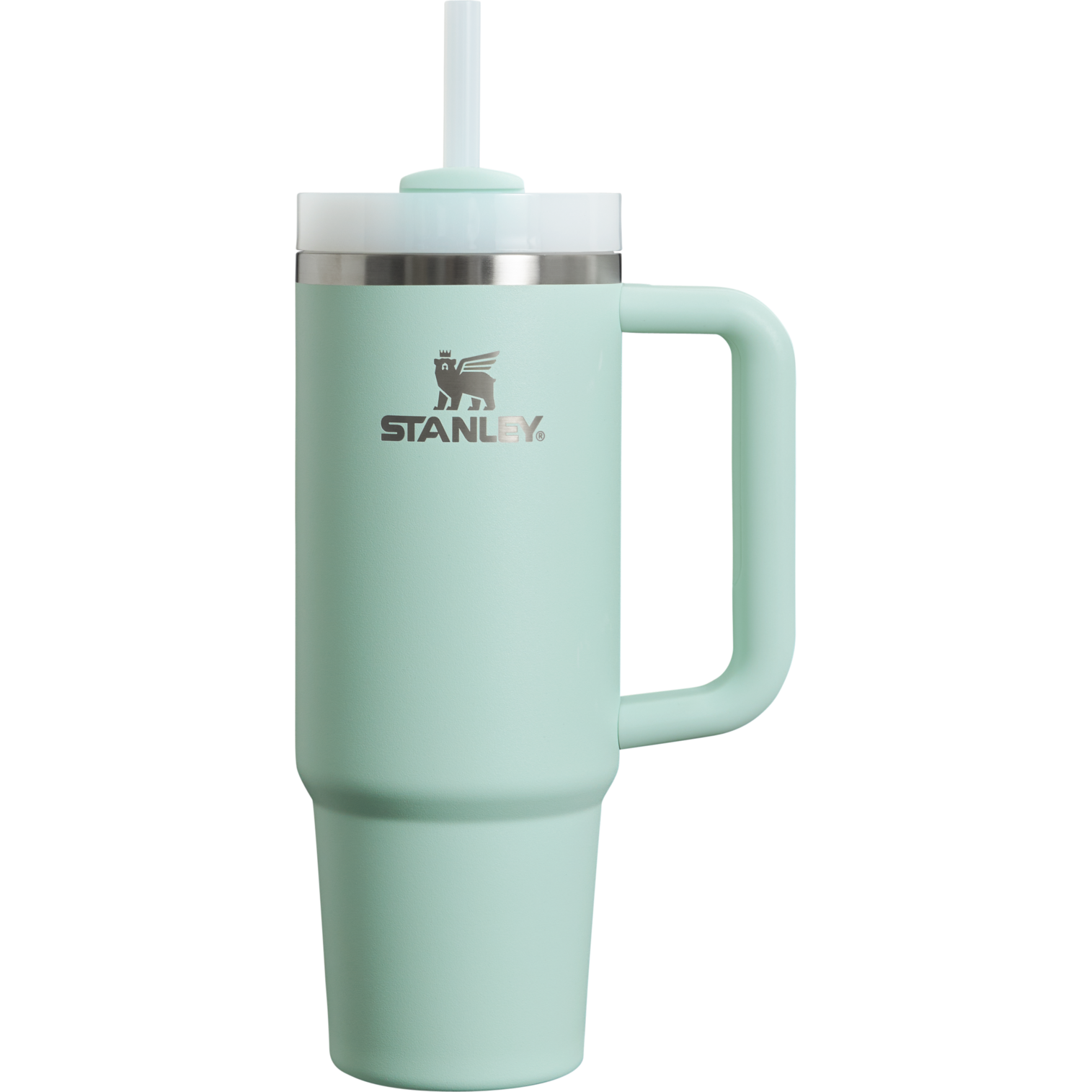 Insulated Travel The Quencher H2.0 Flowstate Tumbler | Stanley Create D331C - Double-Wall Vacuum Insulated Travel Tumbler with Straw Detail