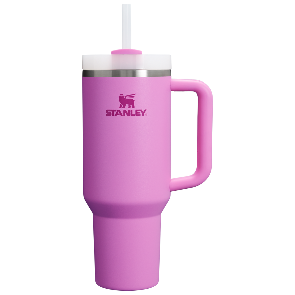 Splash-Resistant FlowState The Quencher H2.0 Flowstate Tumbler D050X - 40oz Large Capacity Car-Cup Friendly Quencher - Peony