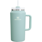 Large Capacity The Quencher H2.0 Flowstate Tumbler D033Q - Double-Wall Vacuum Insulated Travel Tumbler with Straw - Seafoam