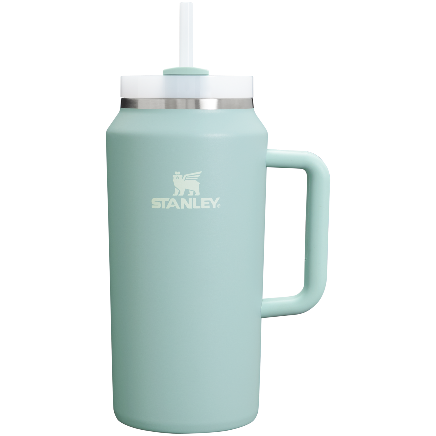 Large Capacity The Quencher H2.0 Flowstate Tumbler D033Q - Double-Wall Vacuum Insulated Travel Tumbler with Straw - Seafoam