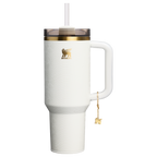 Large Capacity The Quencher Luxe H2.0 Flowstate Tumbler D170A - FlowState 3-Position Lid Insulated Travel Mug - Pale Stone Snakeskin