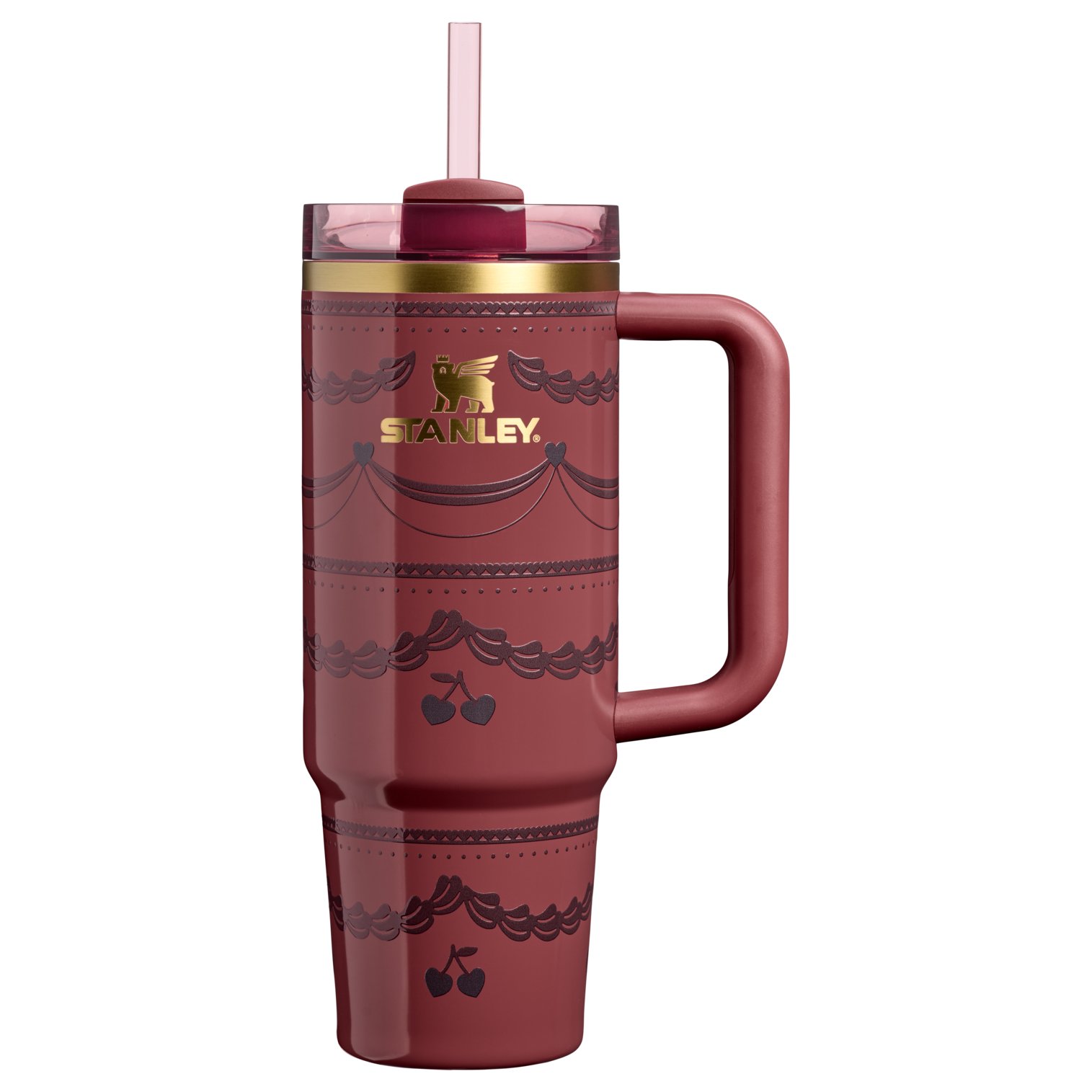 Large Capacity The Valentine’s Day Quencher H2.0 Flowstate Tumbler D232U - 40oz Large Capacity Car-Cup Friendly Quencher - Red Velvet Cake