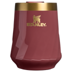 Flavor-Preserving The Valentine’s Day Textured Reserve Wine Tumbler D233K - Premium Insulated Egg-Shaped Wine Glass for Outdoors - Red Velvet Gloss